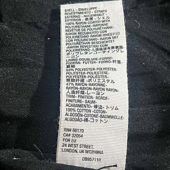 We The Free FP New Dawn Vegan Leather Black Removable Hood Motto Grunge Punk Jac - Picture 12 of 12